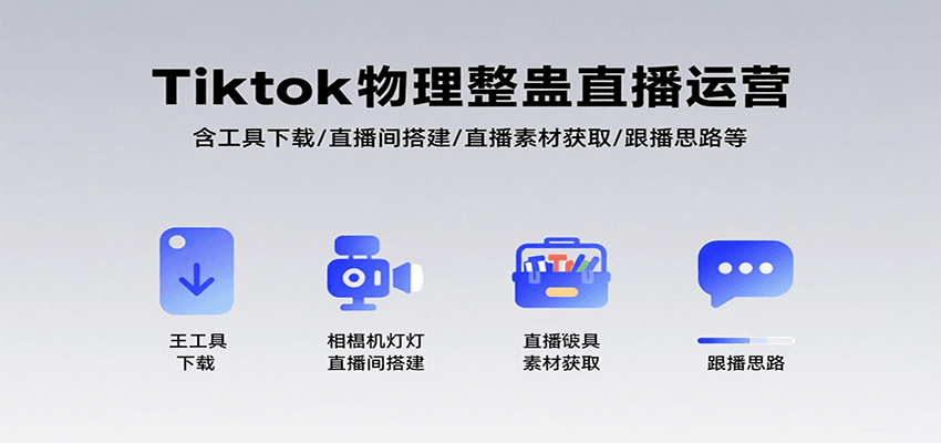 fy16682期-Tiktok物理整蛊直播运营，包含工具下载/直播间搭建/直播素材获取/跟播思路等