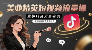 mp32661期-美业精英短视频流量课，掌握抖音流量密码，天天有询单，条条有转化