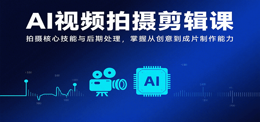 fy16809期-AI视频拍摄剪辑课，拍摄核心技能与后期处理，掌握从创意到成片制作能力