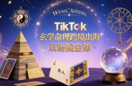 mp33199期-TikTok玄学命理跨境出海双语掘金课，手把手教你用命理知识精准直击海外用户痛点