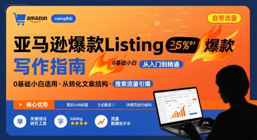mp33200期-亚马逊爆款Listing写作方法，亚马逊0基础小白也能写爆款自带流量的Listing