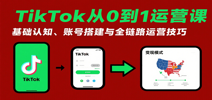 fy17334期-TikTok从0到1运营课：基础认知、账号搭建与全链路运营技巧