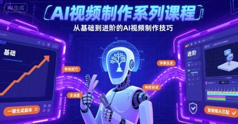 mp34141期-AI视频制作系列课程，从基础到进阶的AI视频制作技巧全涵盖