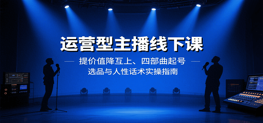 fy17436期-运营型主播线下课：提价值降互上、四部曲起号、选品与人性话术实操指南