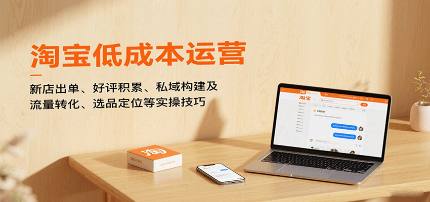 fy17508期-淘宝低成本运营，新店出单、好评积累、私域构建及流量转化、选品定位等实操技巧