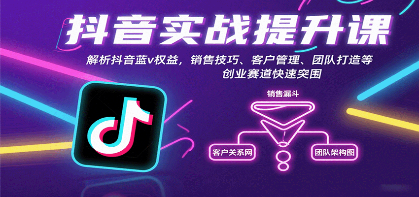 fy17911期-抖音实战提升课：解析抖音蓝v权益，销售技巧、客户管理、团队打造等创业赛道快速突围