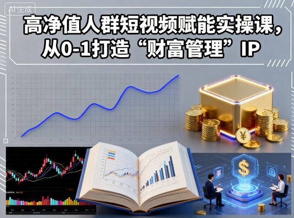 mp36739期-高净值人群短视频赋能实操课，从0-1打造“财富管理”IP