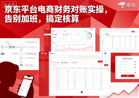 mp36741期-京东平台电商财务对账实操，告别加班，搞定核算