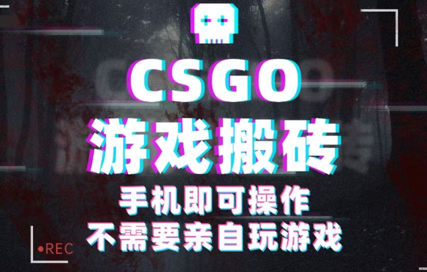 fy18767期-CSGO游戏挂机捡漏，单日扫货500+，年底小高峰上车可吃肉，手机即可操作兼职副业