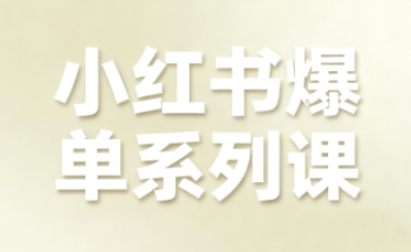 mp38273期-小红书爆单系列课，聚焦小红书电商全链路增长