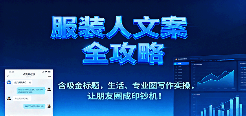 fy19100期-服装人文案全攻略，含吸金标题，生活、专业圈写作实操，让朋友圈成印钞机！