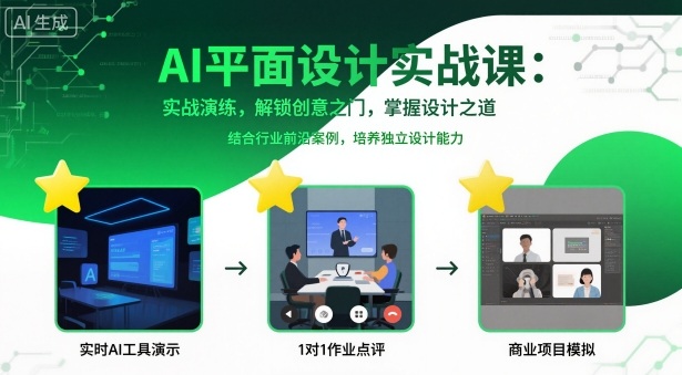 mp38555期-AI平面设计实战课，实战演练，解锁创意之门，掌握设计之道