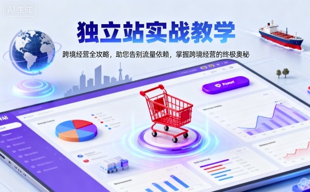mp39773期-独立站实战教学，跨境经营全攻略，助您告别流量依赖，掌握跨境经营的终极奥