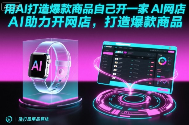 mp39776期-用AI打造爆款商品自己开一家AI网店，AI助力开网店，打造爆款商品