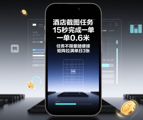 mp39781期-酒店截图任务，15秒完成一单，一单0.6米，任务不限量随便接，矩阵拉满单日3张
