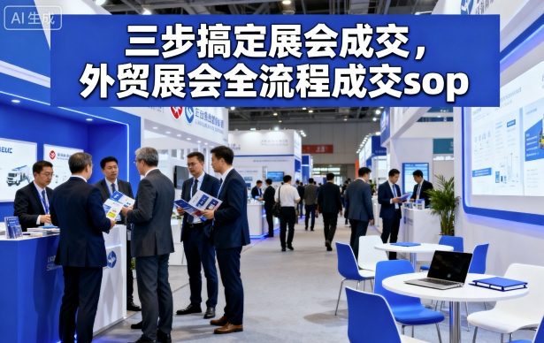 mp39998期-三步搞定展会成交，外贸展会全流程成交sop