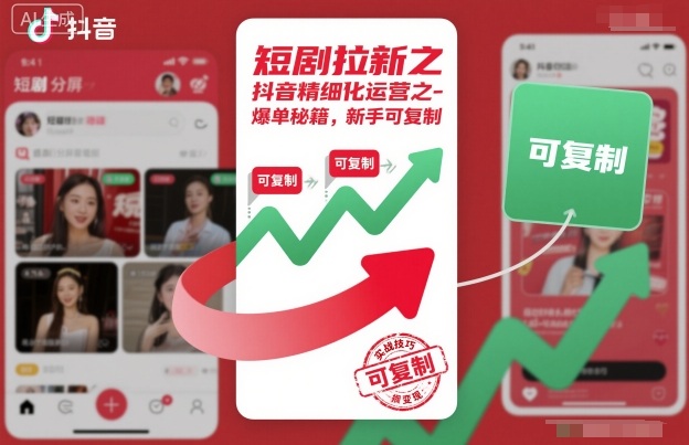 mp41277期-短剧拉新之抖音精细化运营之爆单秘籍，新手可复制