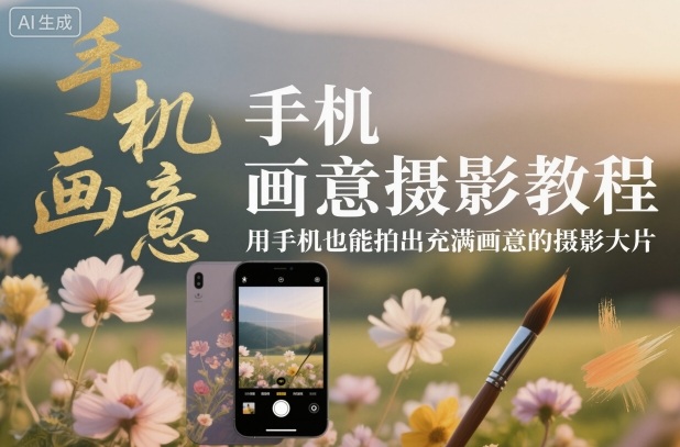 mp41695期-手机画意摄影教程，用手机也能拍出充满画意的摄影大片