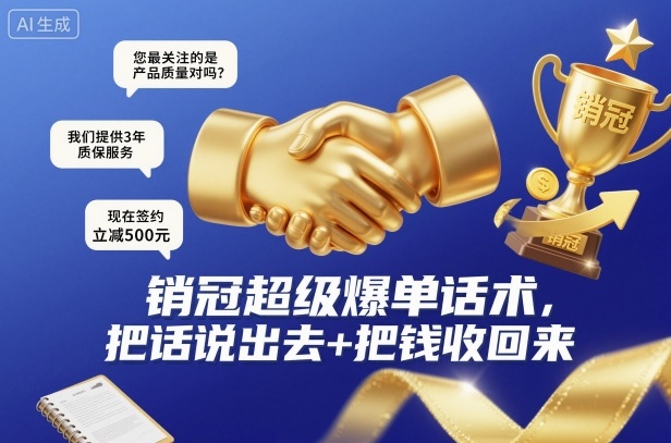 mp41696期-销冠超级爆单话术，把话说出去+把钱收回来