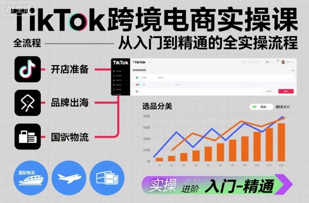 mp41787期-TikTok跨境电商实操课，从入门到精通的全实操流程