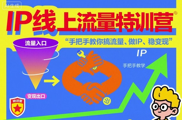 mp41795期-IP线上流量特训营，手把手教你搞流量、做IP、稳变现