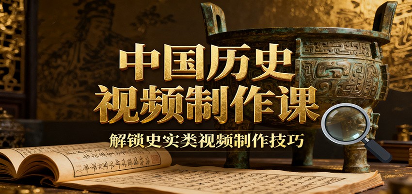 fy20783期-中国历史视频制作课：疆域地图集+参考文案+练习素材，解锁史实类视频制作技巧