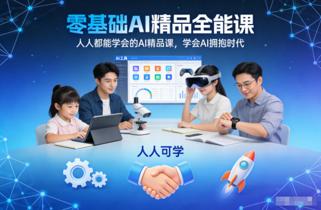 mp44667期-零基础AI精品全能课，人人都能学会的AI精品课，学会AI拥抱时代