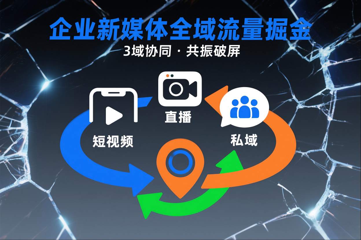 mp44788期-短视频全域商业模式，企业新媒体全域流量掘金，3域协同，共振破屏，短视频-直播-私域-地域