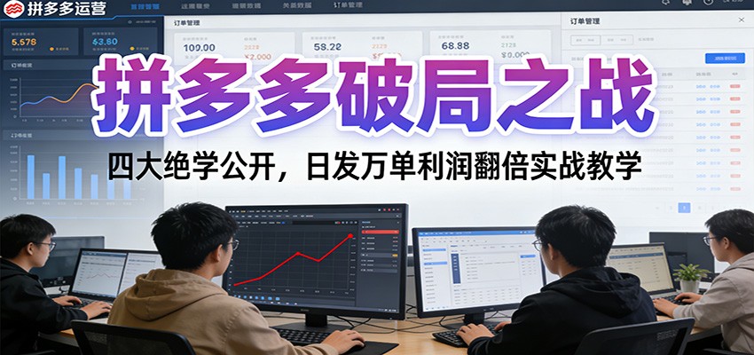 fy21739期-拼多多破局之战：四大绝学公开，日发万单利润翻倍实战教学