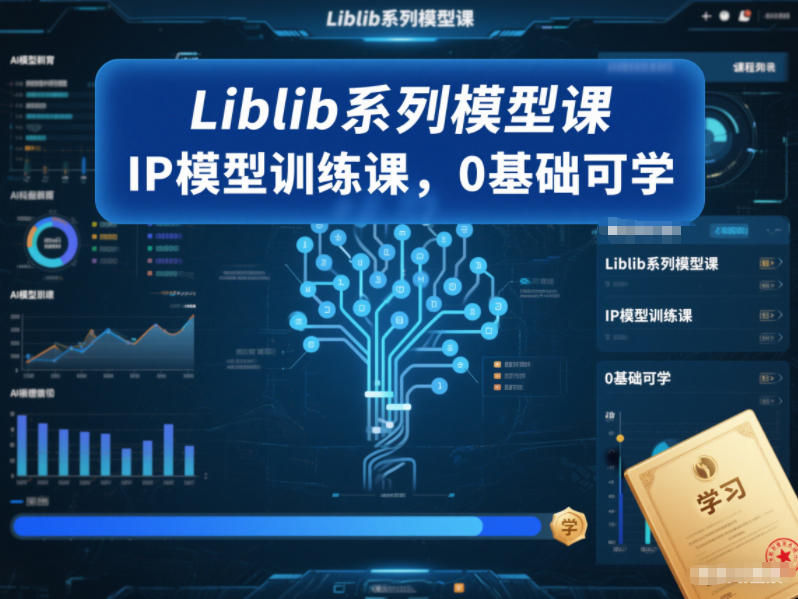 mp44833期-Liblib系列模型课，IP模型训练课，0基础可学