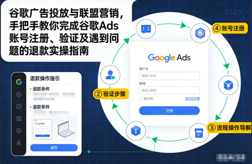 mp44836期-谷歌广告投放与联盟营销，手把手教你完成谷歌Ads账号注册、验证及遇到问题的退款实操指南