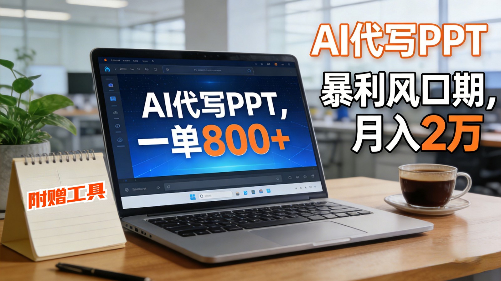 fy21759期-AI 代写做 PPT！一单狂赚 800+，风口期月入 2 万（工具 + 提示词直接送）
