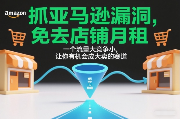 mp44926期-抓亚马逊漏洞，免去店铺月租，一个流量大竞争小，让你有机会成大卖的赛道