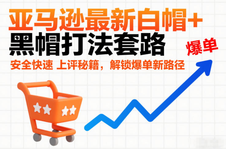 mp44927期-亚马逊最新白帽+黑帽打法套路，安全快速上评秘籍，解锁爆单新路径