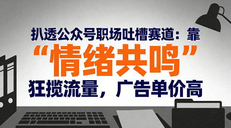 mp44954期-扒透公众号职场吐槽赛道：靠“情绪共鸣”狂揽流量，广告单价高