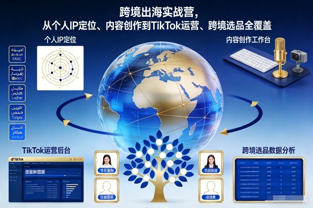 mp44969期-跨境出海实战营，从个人IP定位、内容创作到TikTok运营、跨境选品全覆盖