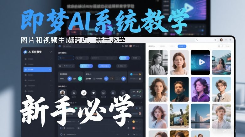 即梦AI系统教学，图片和视频生成技巧，新手必学-800资源网
