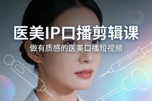 医美IP口播剪辑课，做有质感的医美口播短视频-800资源网