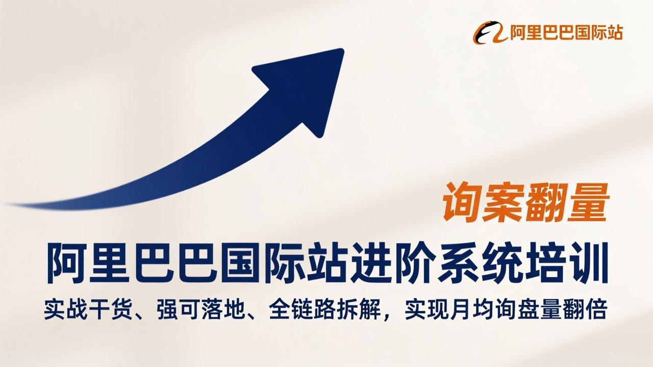 阿里巴巴国际站进阶系统培训，实战干货、强可落地、全链路拆解，实现月均询盘量翻倍-800资源网