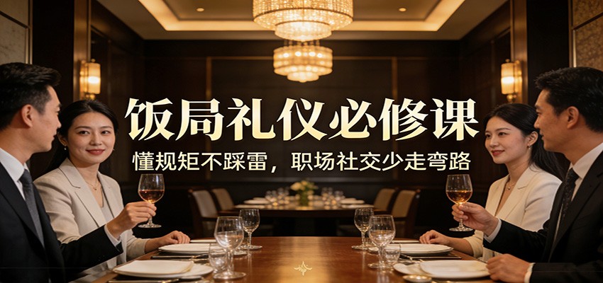 公众号收费文章：《饭局礼仪必修课：懂规矩不踩雷，职场社交少走弯路》-800资源网