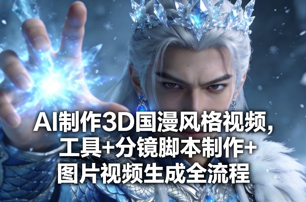 AI制作3D国漫风格视频，工具+分镜脚本制作+图片视频生成全流程-800资源网