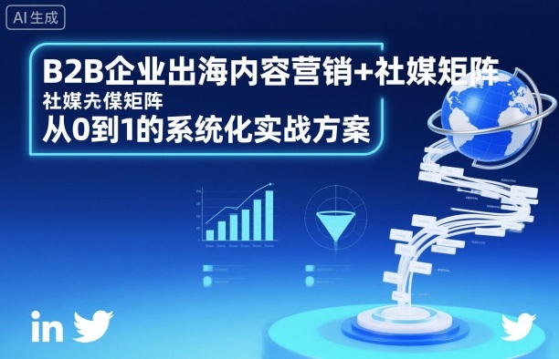 B2B企业出海内容营销+社媒矩阵,从0到1的系统化实战方案-800资源网