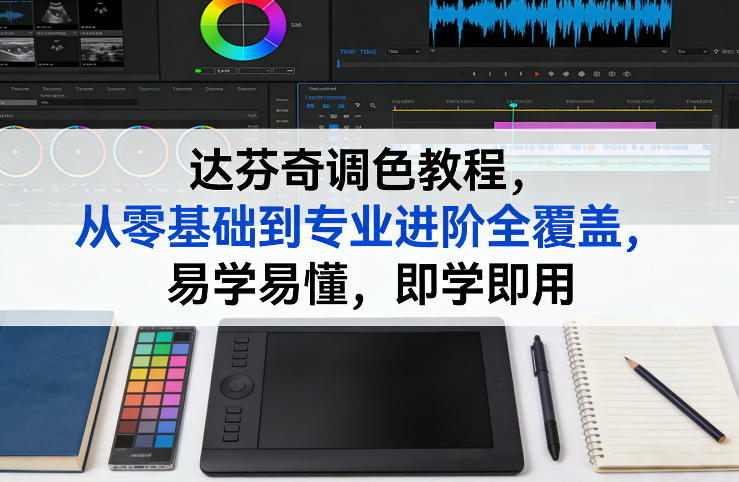 达芬奇调色教程,从零基础到专业进阶全覆盖,易学易懂,即学即用-800资源网