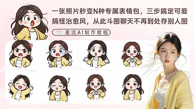 一张照片秒变N种专属表情包，三步搞定可爱搞怪治愈风，从此斗图聊天不再到处存别人图-800资源网