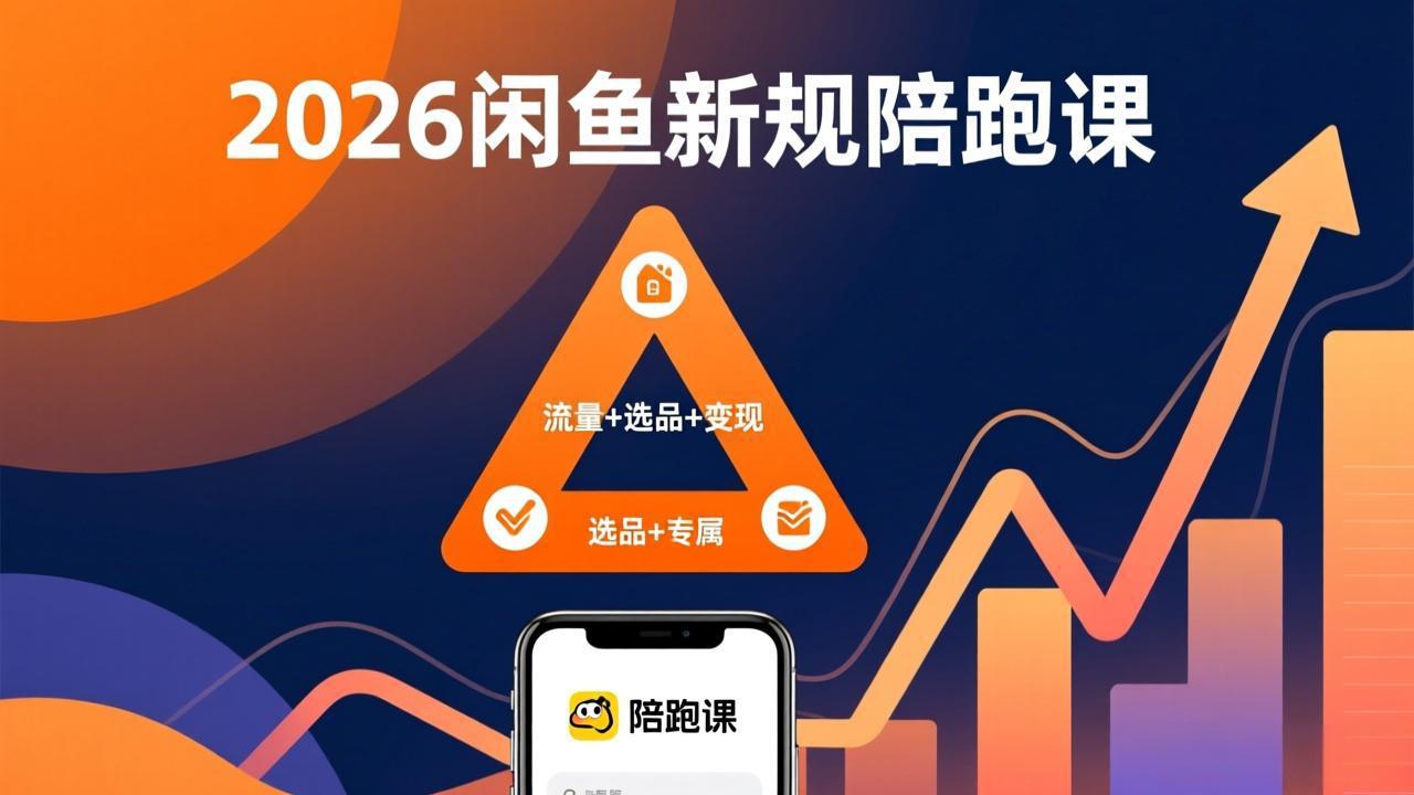 2026闲鱼高阶陪跑课全新上线,带你吃透新规玩转选品流量,从零搭建稳定变现盈利体系-800资源网