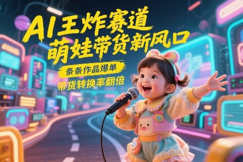 AI王炸赛道，萌娃带货新风口，条条作品爆单，带货转换率翻倍，核心逻辑拆解-800资源网