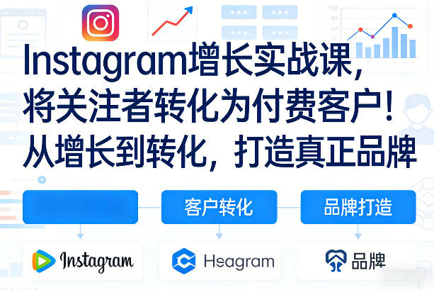 Instagram增长实战课,将关注者转化为付费客户!从增长到转化,打造真正品牌(双语字幕)-800资源网