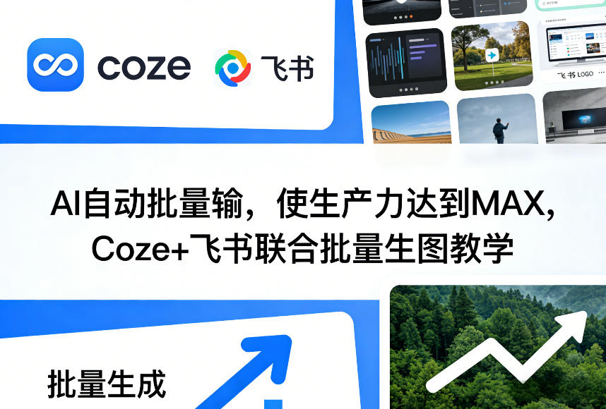 AI自动批量输，使生产力达到MAX，Coze+飞书联合批量生图教学-800资源网
