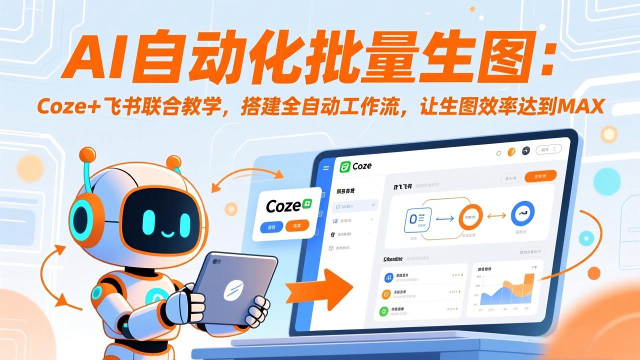 AI自动化批量生图：Coze+飞书联合教学，搭建全自动工作流，让生图效率达到MAX-800资源网
