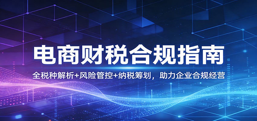 电商财税合规指南：全税种解析+风险管控+纳税筹划，助力企业合规经营-800资源网